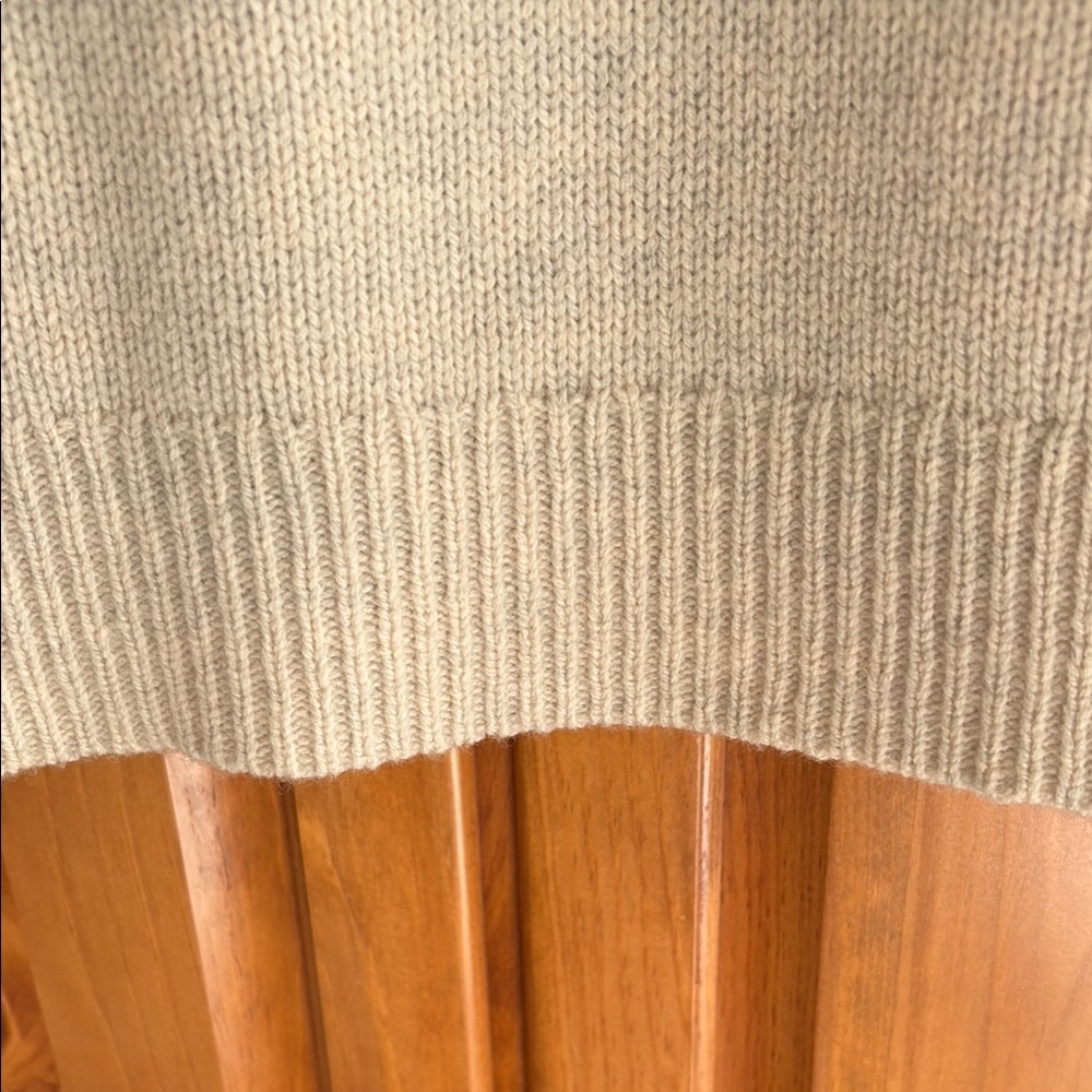 Madewell Cream Crew Neck Long Sleeve Sweater Dress - Picture 6 of 9